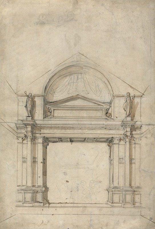 Architectural Design, probably for a church by Альфред Джордж Стивенс — digital art print download