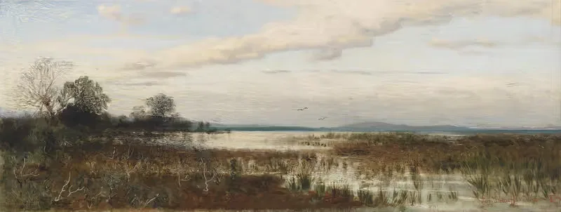 Часть у озера Химзее by Август Шеффер фон Винвальд, 1887 — digital art print download