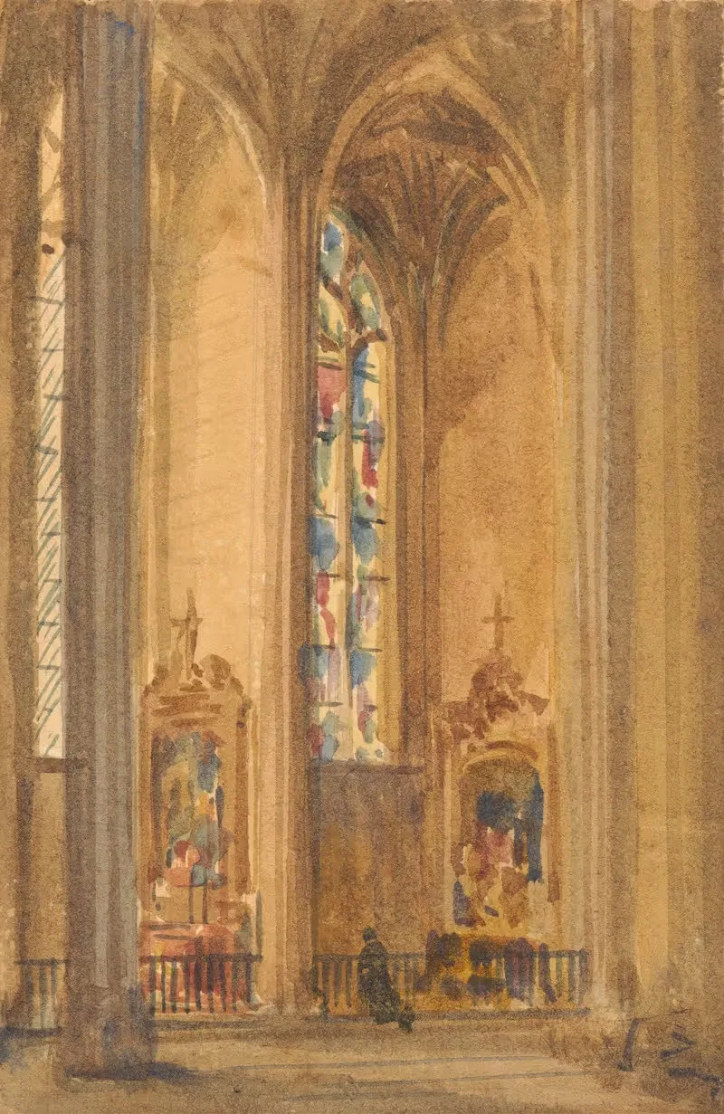 Interior of a Gothic Church — Augustus Pugin