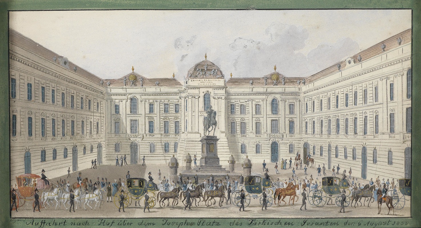 Площадь Иосифа by Бальтазар Виганд, 1835 — digital art print download