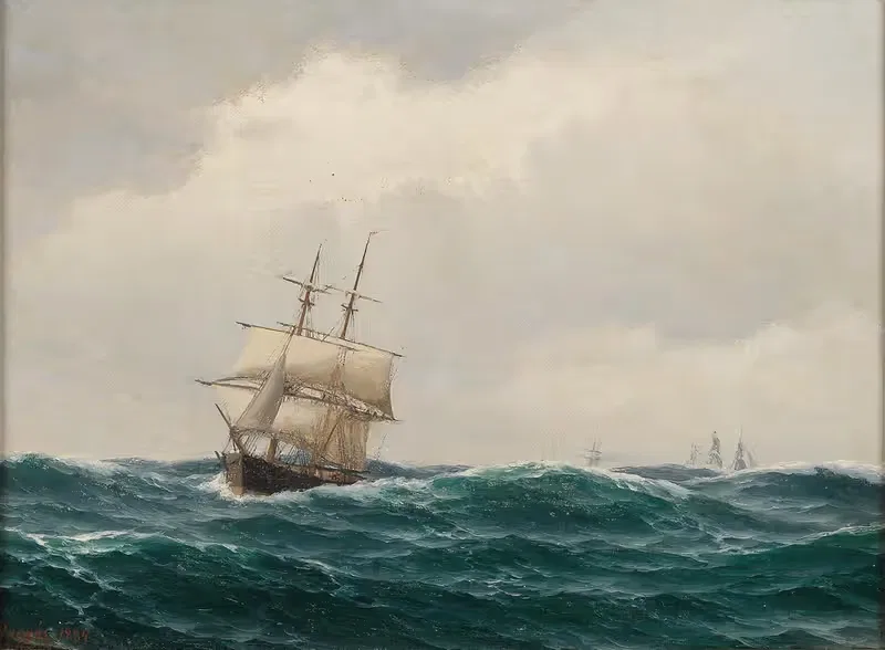Морской пейзаж II by Карл Эмил Баагё — digital art print download