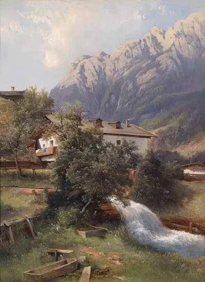 Мотив из Верфена by Карл Франц Эмануэль Хаунольд, 1893 — digital art print download
