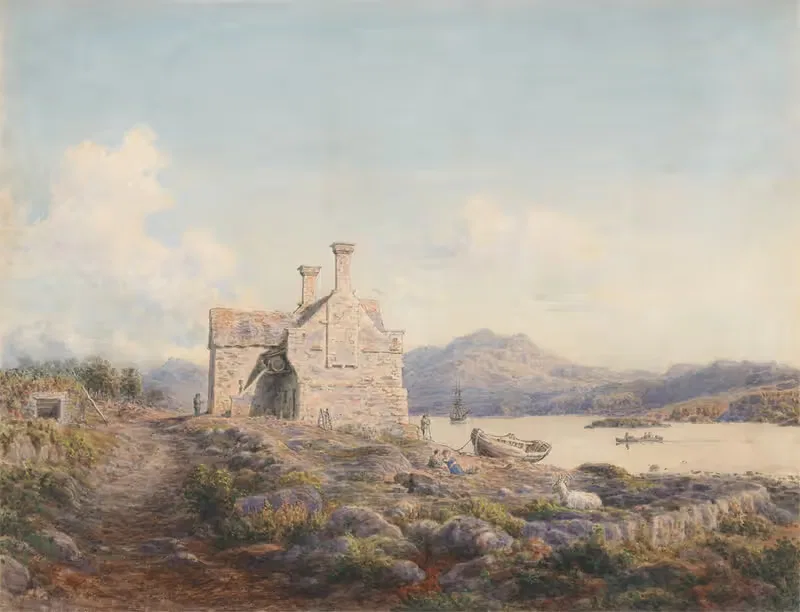 Талсарнау, Северный Уэльс by Корнелиус Варли, 1858 — digital art print download
