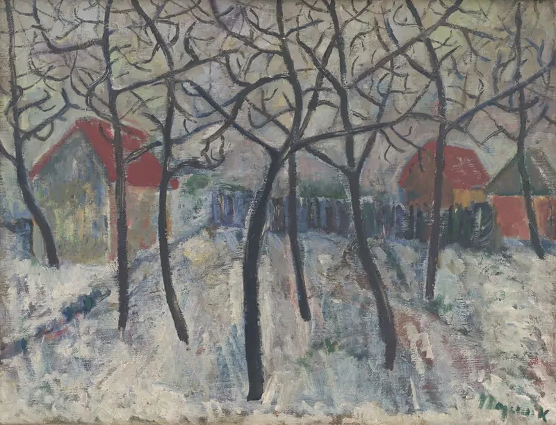 Trees in a Garden by Cyprián Majerník, 1933 — digital art print download