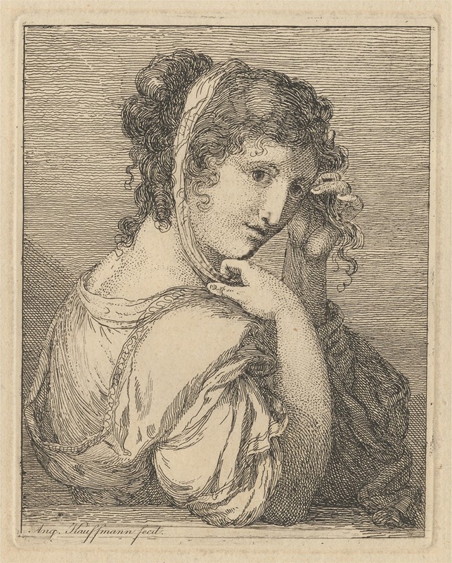 Woman Weeping Beside an Urn — Angelica Kauffmann
