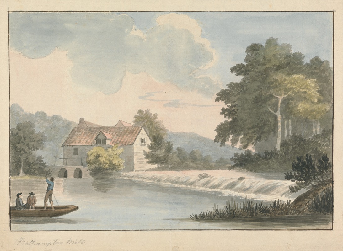 Bathampton Mill by Edward Francis Burney — digital art print download
