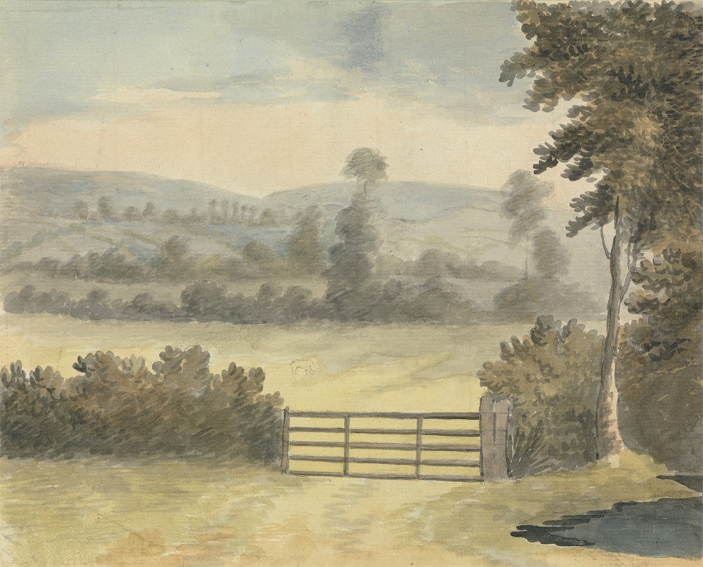 Landscape with Pasture Gate by Edward Francis Burney — digital art print download