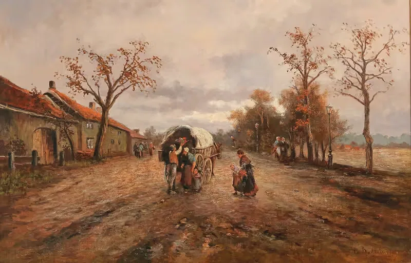На загородной дороге by Эмиль Барбарини — digital art print download