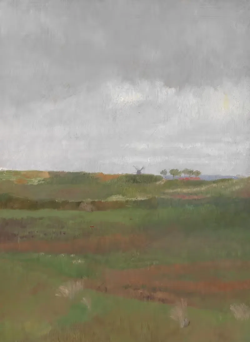 Dünenlandschaft am Abend by Emilie Mediz-Pelikan, 1890 — digital art print download