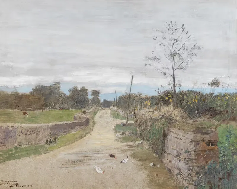 Auf der Landstraße by Eugen Jettel, 1898 — digital art print download