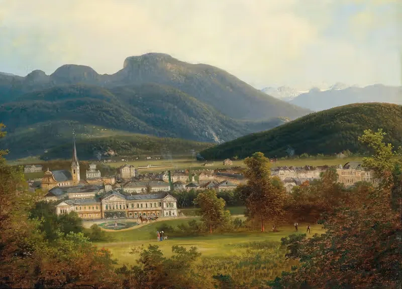 Blick auf Ischl und die Kaiservilla — Ferdinand Lepie