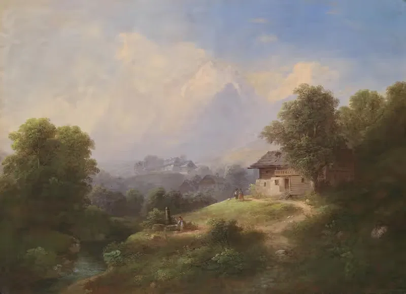 Часть из Южного Тироля by Франц Барбарини, 1868 — digital art print download
