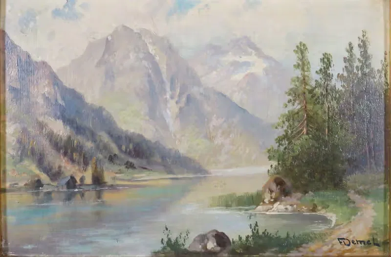 Gebirgssee by Franz Demel — digital art print download