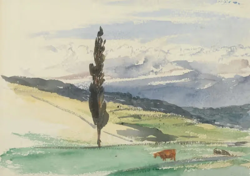 Sketchbook by Barbara Bodichon, 1861 — digital art print download