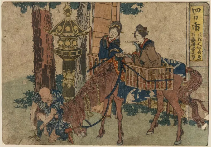 Yokkaichi by Katsushika Hokusai, 1804 — digital art print download