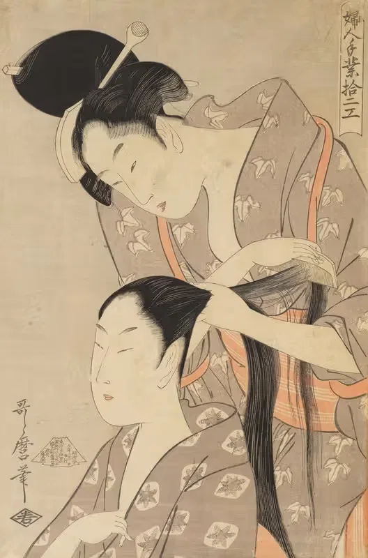 The Hairdresser — Kitagawa Utamaro