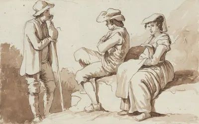 Costumi Fatti a Rocca di Papa by Carlo Labruzzi, 1793 — digital art print download
