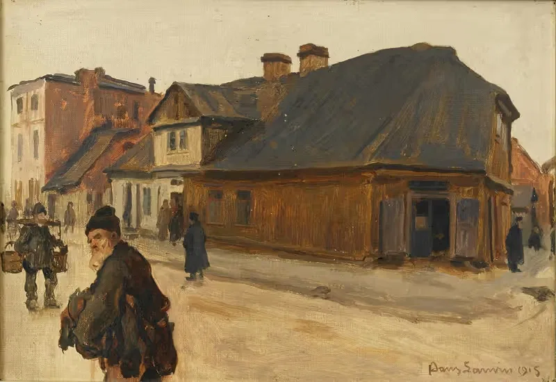 Улица в Томашове by Ханс Ларвин, 1915 — digital art print download