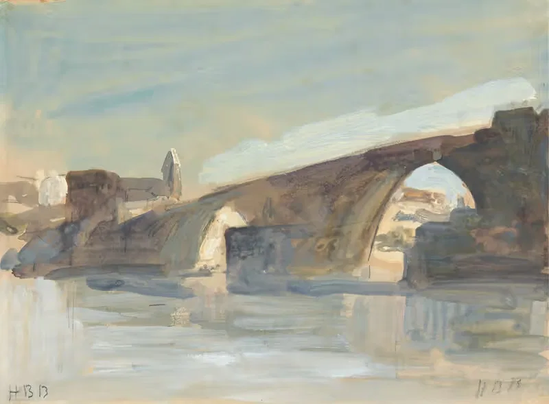 A Bridge by Hercules Brabazon Brabazon — digital art print download