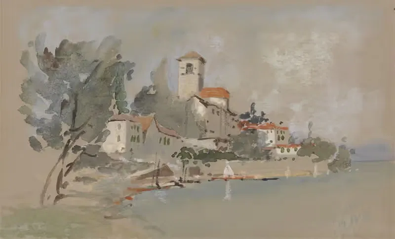 A Villa near the Sea — Hercules Brabazon Brabazon