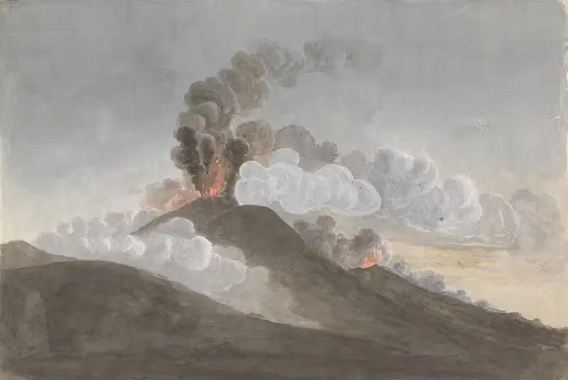 Vesuvius in Eruption. by Isaac Weld — digital art print download