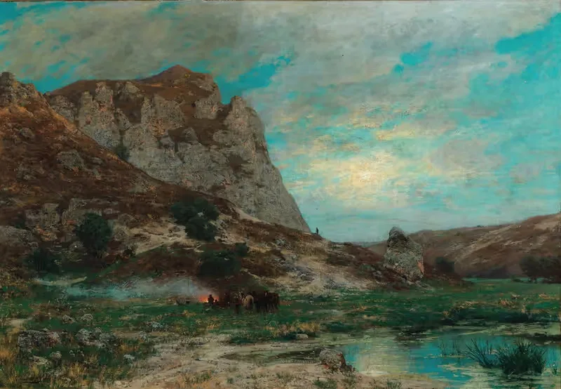 Солдаты на отдыхе by Карл Фридрих Лессинг, 1877 — digital art print download