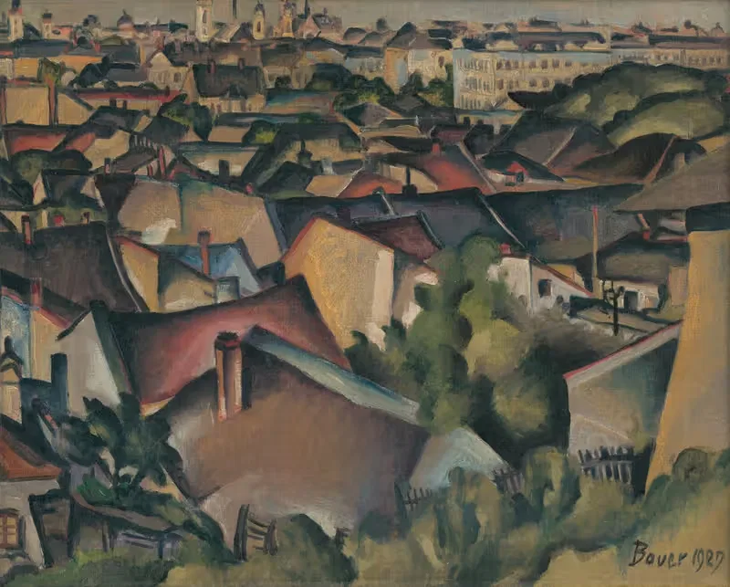 Košice na jar by Konštantín Bauer, 1927 — digital art print download