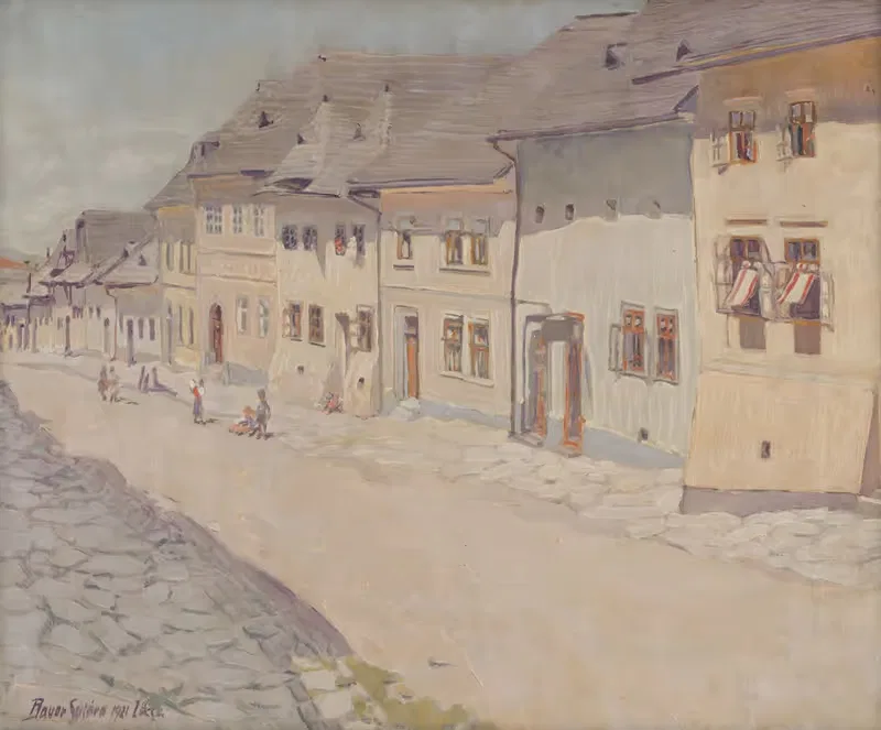 Вид из Левоче by Константин Баур, 1921 — digital art print download