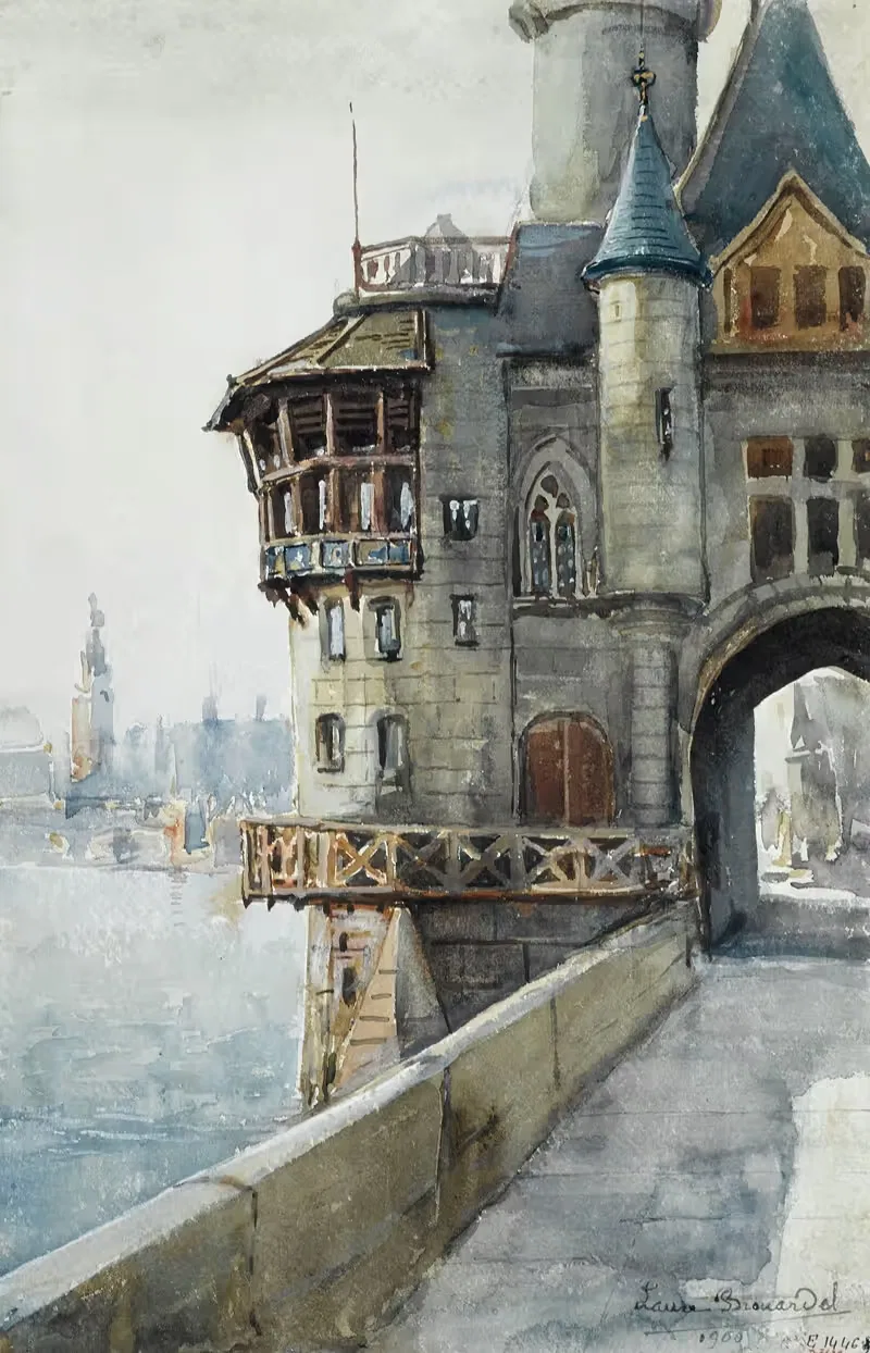 Выставка 1900 года, Старый Париж by Лор Бруардел, 1900 — digital art print download