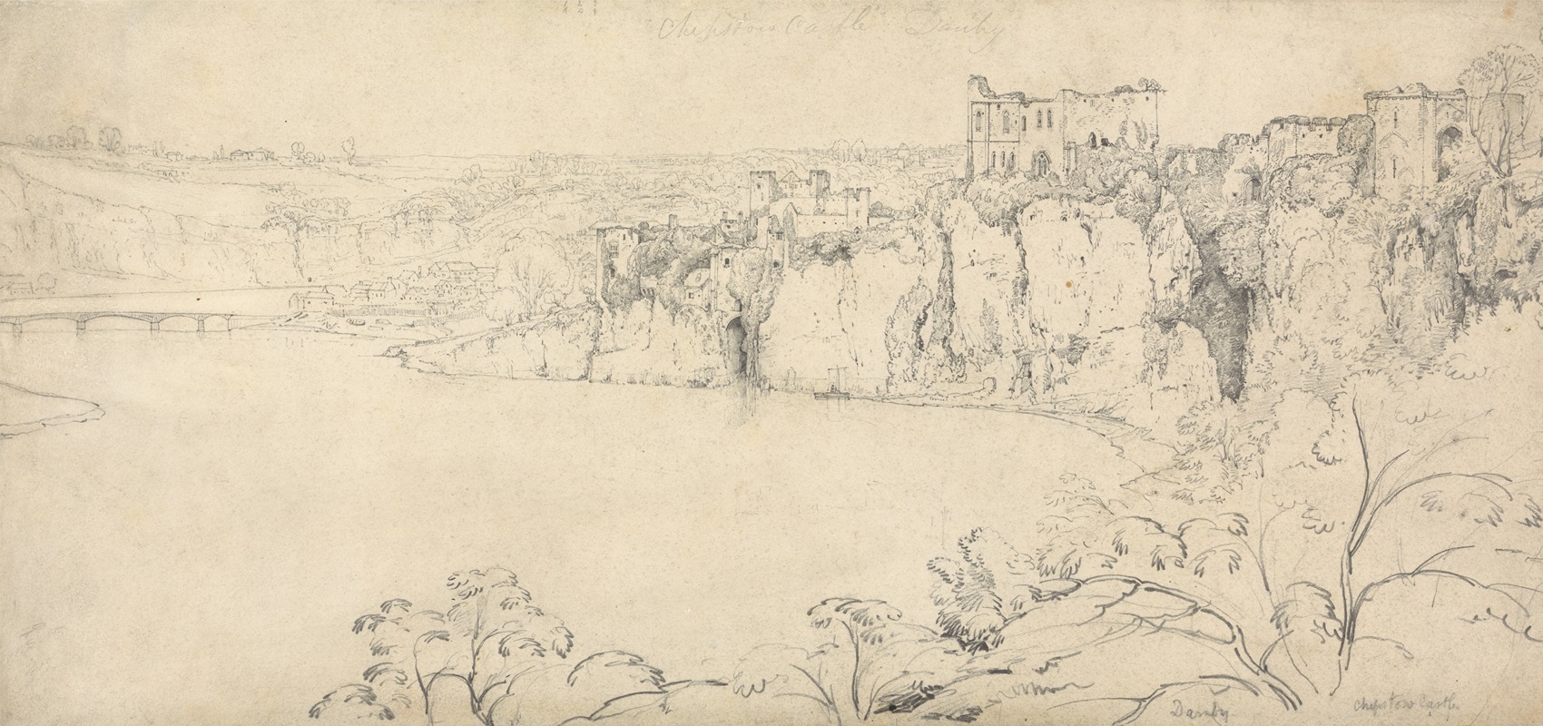 Chepstow Castle on the Wye by Франсис Дэнби — digital art print download