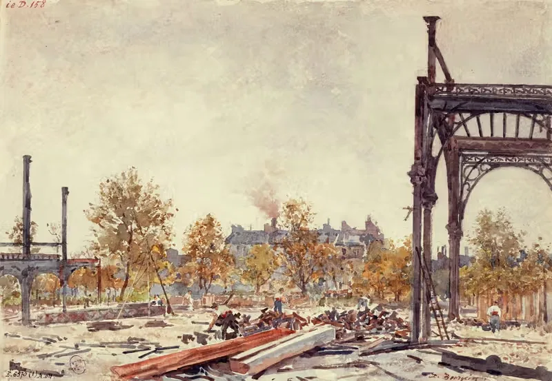 Работы на рынке Темпл by Мари-Дезире Бургуа, 1801-1900 — digital art print download