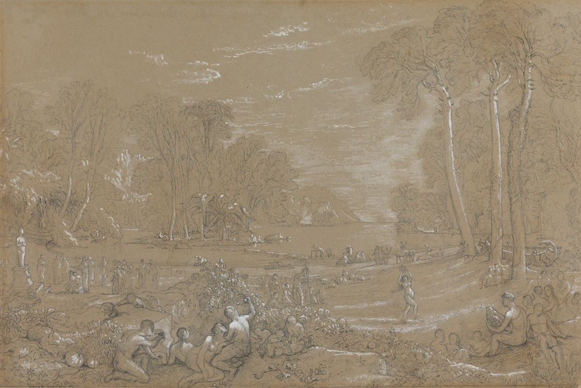 Study for 'The Golden Age' by Francis Danby, 1827 — digital art print download