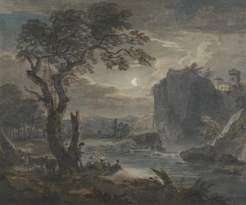 Music by Moonlight by Paul Sandby — digital art print download