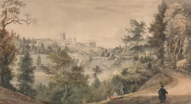 View of Richmond Castle, Yorkshire — Paul Sandby
