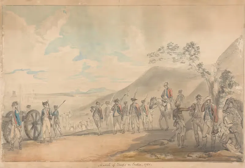 March of Troops in India — Samuel Davis