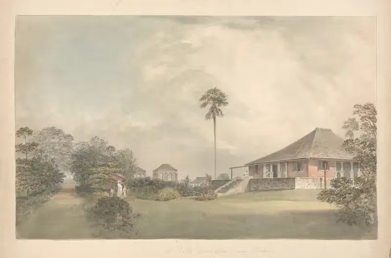 Mr. Croft's bungalow, Near Madras — Samuel Davis