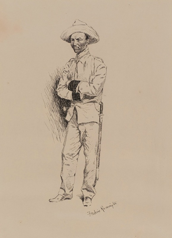 Young Spanish Officer by Фредерик Ремингтон — digital art print download