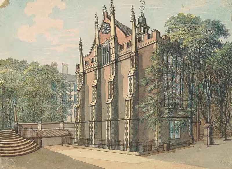 Southwest View of Middle Temple — Samuel Ireland