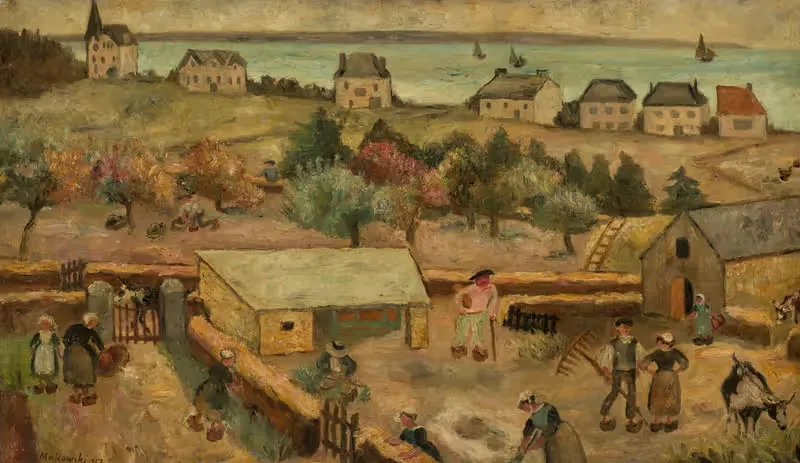 Фермерский дом в Керанкверане by Тадеуш Маковский, 1917 — digital art print download