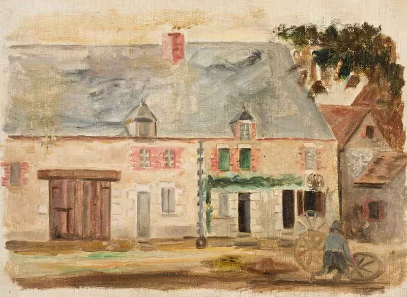 Кузнец перед домом by Тадеуш Маковский, 1924 — digital art print download