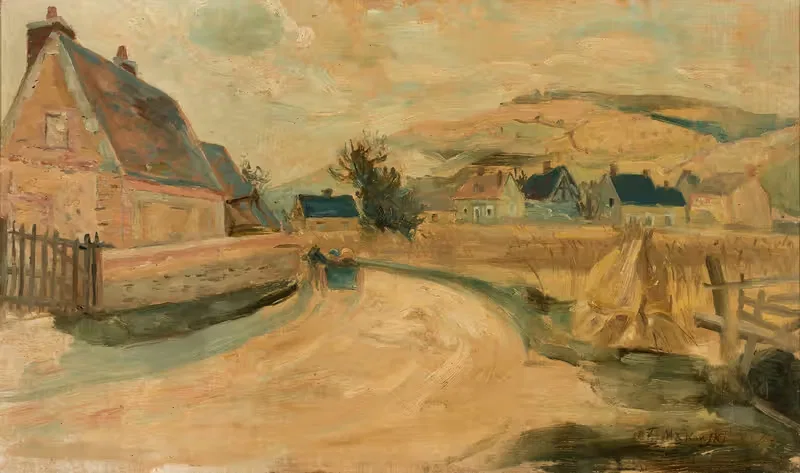 Merey village by Tadeusz Makowski, 1926 — digital art print download