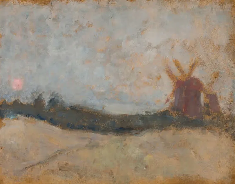 Pejzaż z wiatrakami — Tadeusz Makowski