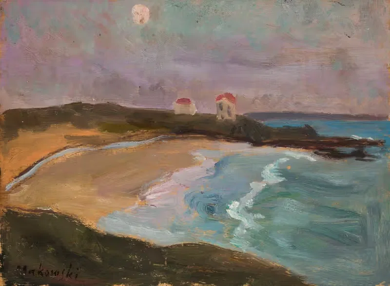 Морское побережье by Тадеуш Маковский, 1910 — digital art print download