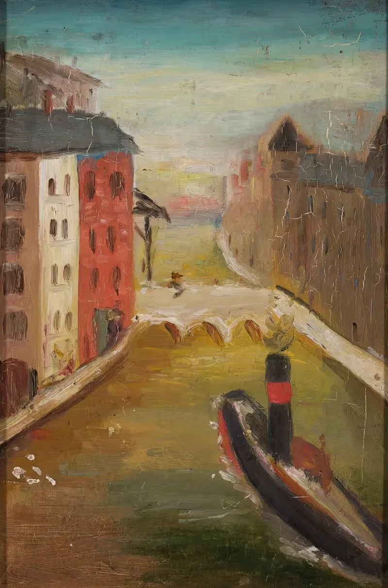 Корабль в городе by Тадеуш Маковский, 1920 — digital art print download
