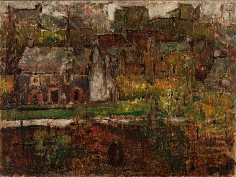 Вид города у воды by Тадеуш Маковский, 1914 — digital art print download