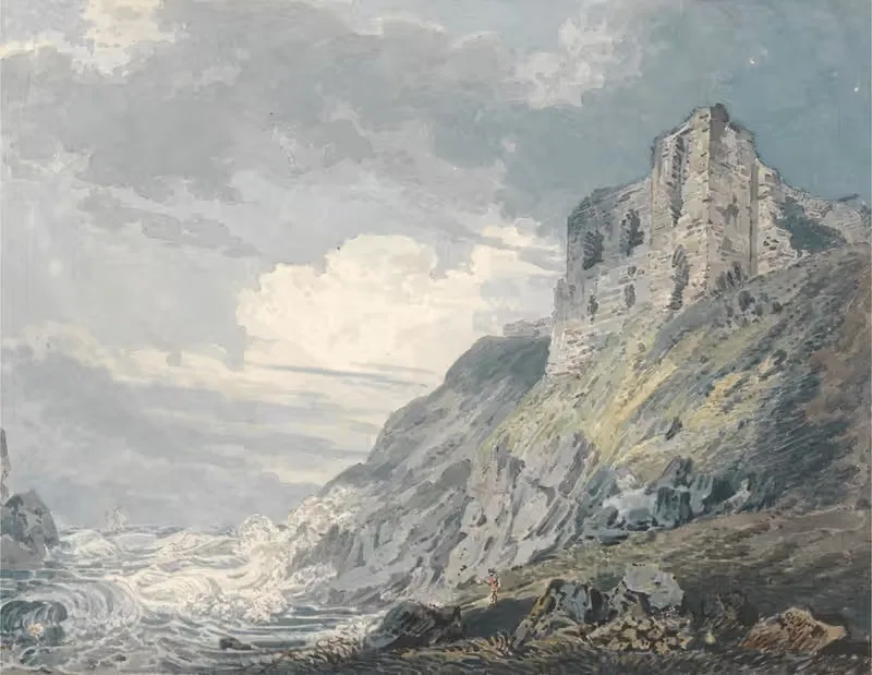 Findlater Castle, Banff by Thomas Girtin — digital art print download
