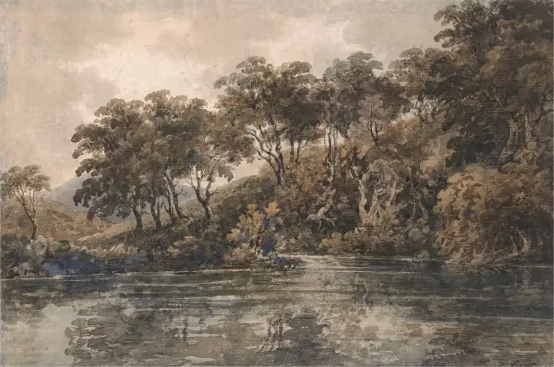 Trees and Pond near Bromley, Kent — Thomas Girtin