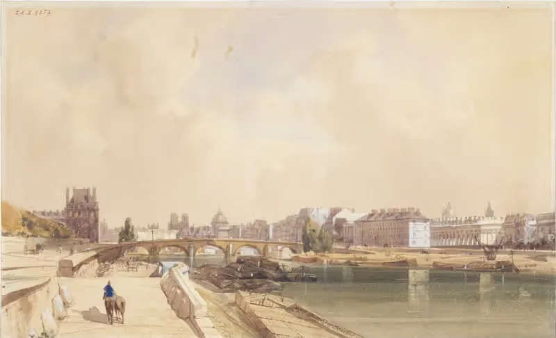 Мост Рояль в 1833 году by Томас Шоттер Бойс, 1833 — digital art print download