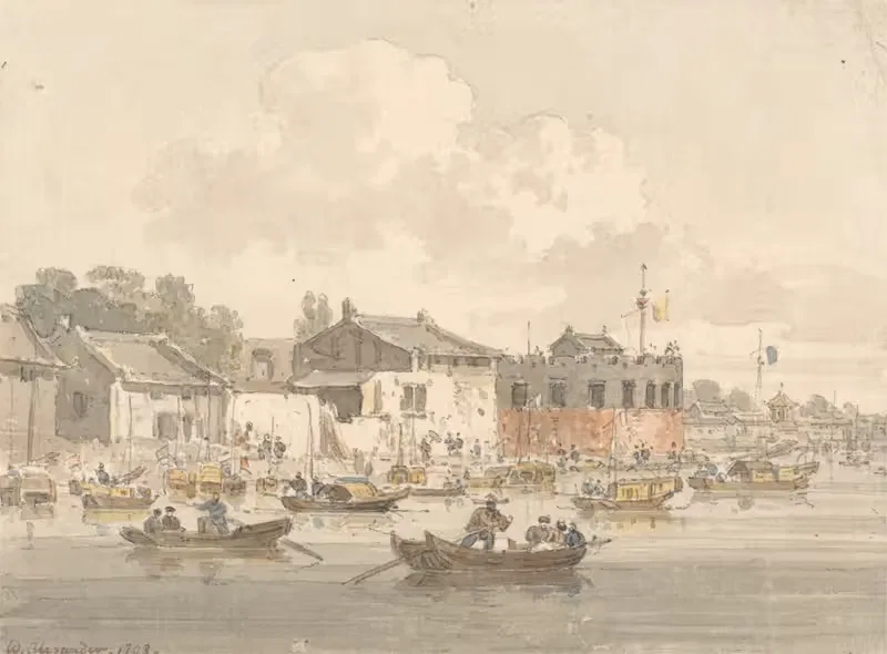 Fort Opposite the Factory, Canton — William Alexander