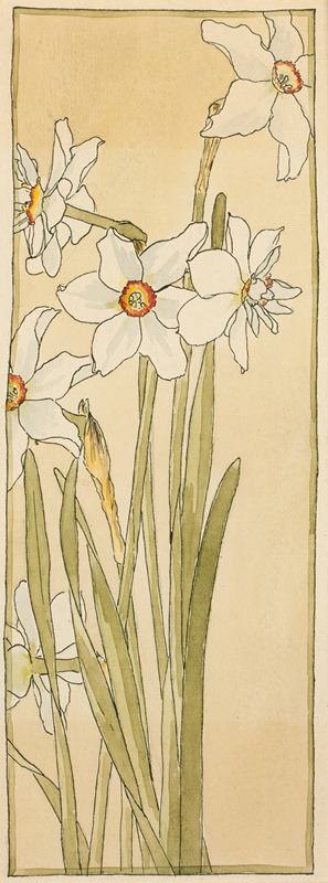 Poet's Narcissus by Ханна Боргер Овербек — digital art print download